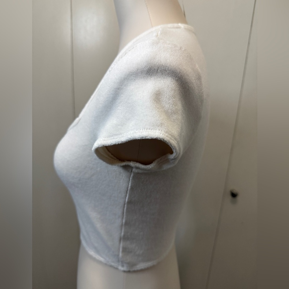 ALO Yoga Cream Square Neck Crop Top - Picture 3 of 8